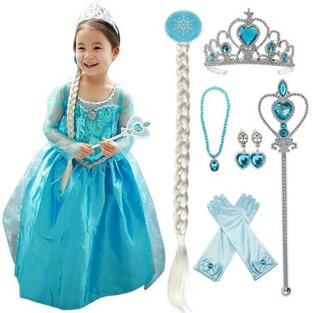 elsa hair accessories|elsa costume 4 5 years.